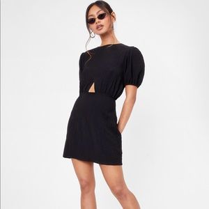 Nasty Gal Puff Sleeve Little Black Mini Dress🖤NWT